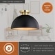 preview thumbnail 5 of 11, Devon 12.75-in W LED Compatible Mid-Century Modern Semi Flush Mount Ceiling Light