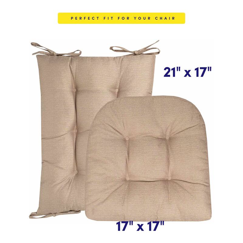 Sweet Home Collection Rocking Chair Cushion Set