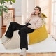 preview thumbnail 2 of 5, WOWMAX Bean Bag Chair, Plush Bean Bags For Adults, Soft & Machine Washable Cover, Cozy Bean Bag Sofa For Living Room