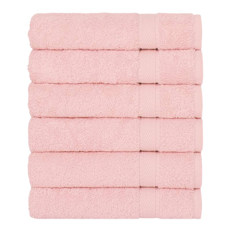 Porch & Den Harcourt Turkish Cotton Hand Towel (Set of 6) - Pink