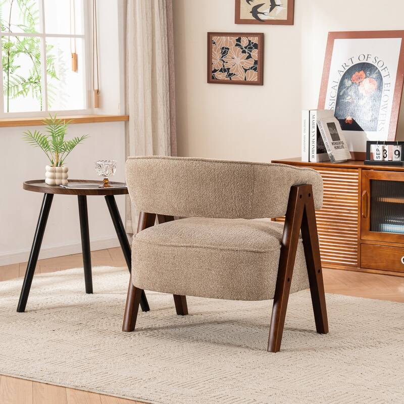 Accent Arm Chair Single Fabric Living Room Chair 27.56" W x 23.62" D x 27.95" H