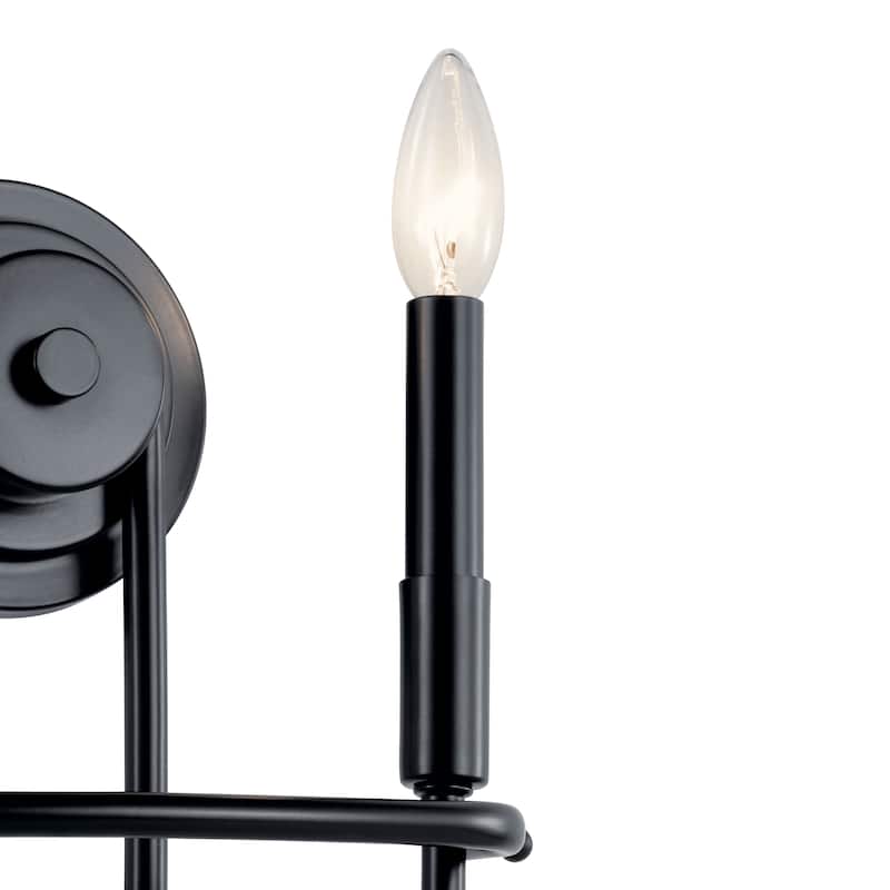 Kichler Lighting Capitol Hill 2-Light Wall Sconce Black
