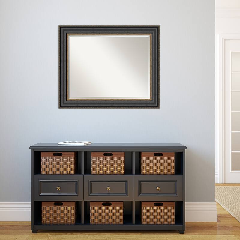 Beveled Wall Mirror - Thomas Black Bronze Frame - Thomas Black Bronze