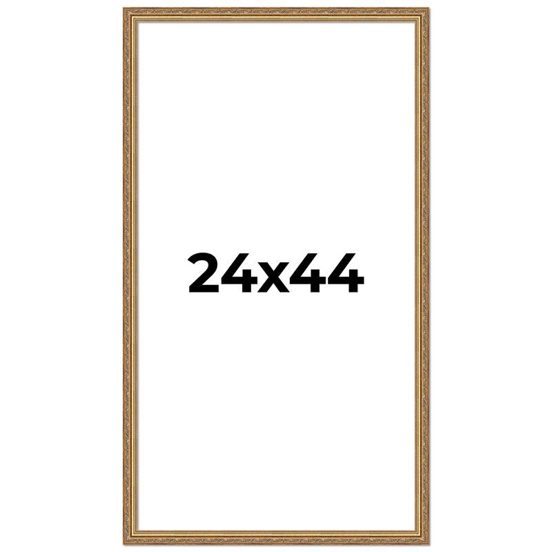 24x44 Frame Red Solid Wood Picture Frame Width 1.75 Inches | Interior Frame Depth 1 13/16 Inches