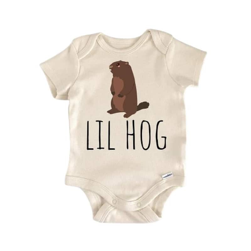 Punxsutawney Phil Groundhog Hog - Baby Boy Girl Clothes Infant Bodysuit Funny Cute Newborn