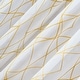 preview thumbnail 15 of 16, No. 918 Abstract Geometric Embroidery Semi-Sheer Rod Pocket Curtain Panel, Single Panel