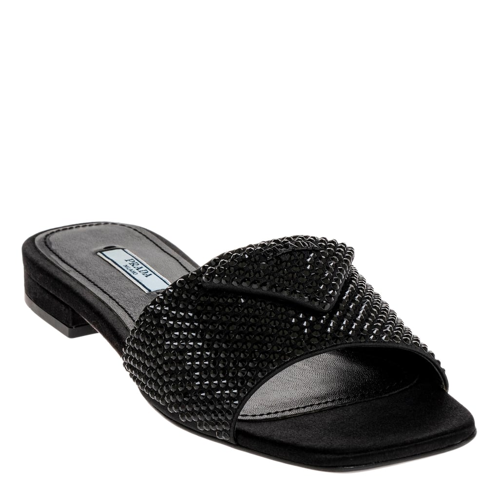 Prada Crystal Embellished Slide