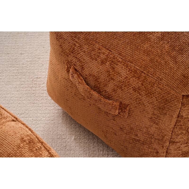 Chenille Oversized Lounger Bean Bag Chair