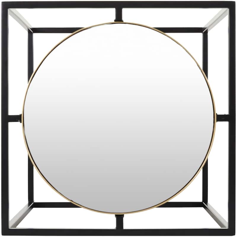Karley Nesting Mirrored End Tables - 21"H x 21"W x 21"D, 19"H x 19"W x 19"D