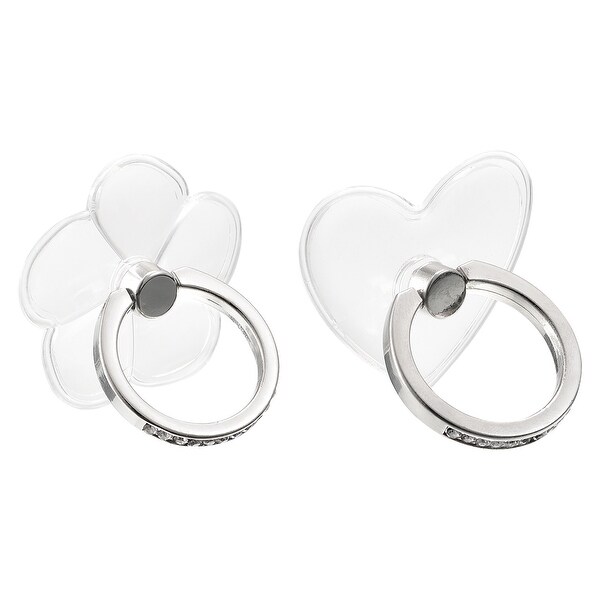 Transparent Phone Ring Holders Diamond Clear Finger Grip Stands