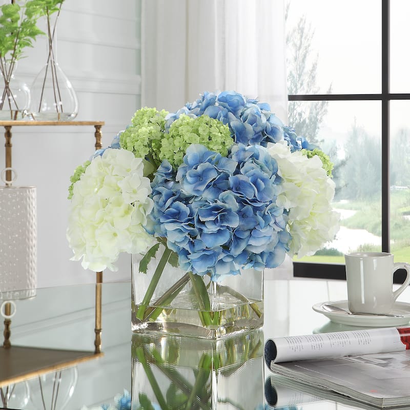 Uttermost Providence Hydrangea Bouquet - 16.5 W x 12.5 H x 16.5 D (inches)