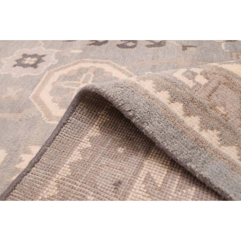 ECARPETGALLERY Hand-knotted Royal Oushak Grey, Sage Wool Rug - 9'1 x 12'1