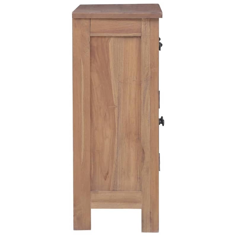 vidaXL Sideboard 25.6"x11.8"x29.5" Solid Teak Wood