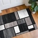 preview thumbnail 86 of 135, World Rug Gallery Contemporary Modern Boxed Color Block Area Rug 2' 7" x 4' - Gray