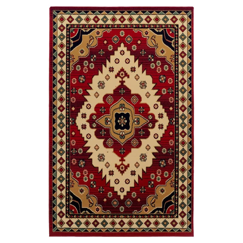 Aztec Bohemian Eclectic Style Indoor Small Area Rug by Superior