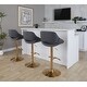 preview thumbnail 28 of 144, Silver Orchid Svellingen Adjustable Bar Stool with Rounded T Footrest - Set of 2