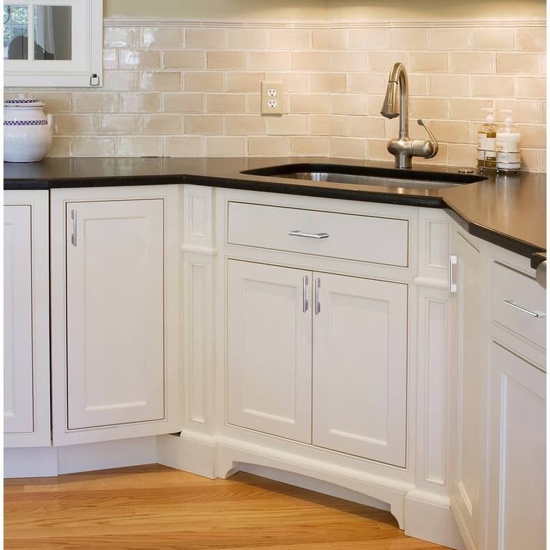 Utopia Alley Taylor Pull Handle-Polished Chrome Drawer Drop Pull Handles, 3.78" Center to Center