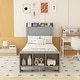 preview thumbnail 1 of 63, Platform bed with LED lights and USB port