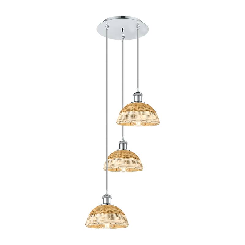 Innovations Lighting Endless Possibilities Ballston - Bristol Natural II - 3 Light 14" Cord Hung Multi Pendant - Polished Chrome