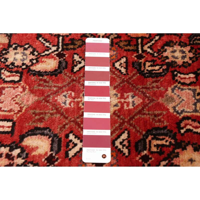 ECARPETGALLERY Hand-knotted Andelz Red Wool Rug - 3'1 x 9'5