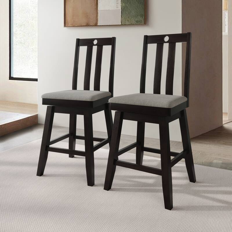 CraftPorch Mid Century Swivel Counter Chairs