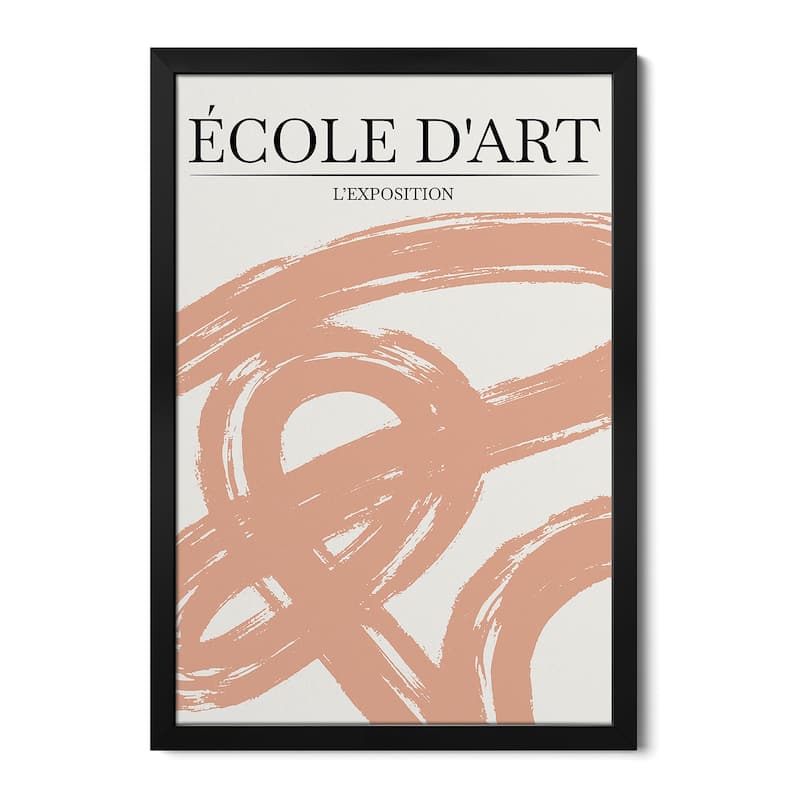 L'Exposition II Premium Framed Poster by Incado - Black - 32x24x1