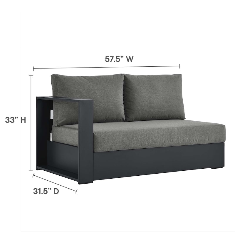 Tahoe Patio Aluminum 3-Piece Sectional Sofa Set