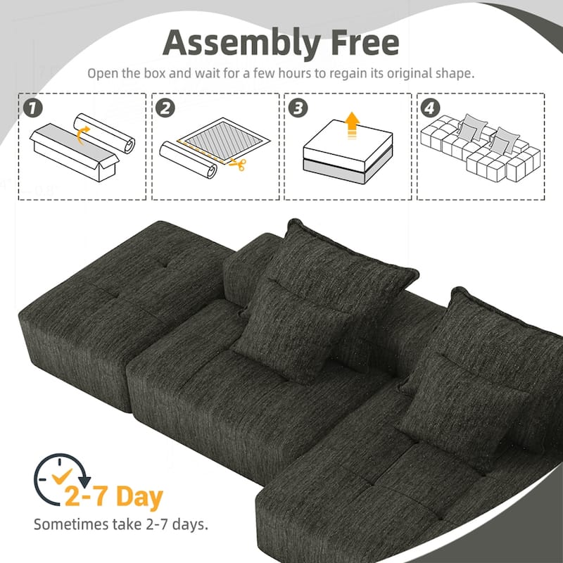 Comfortable Oversized Sectional Sofa with Multiple Functions and Stylish Design