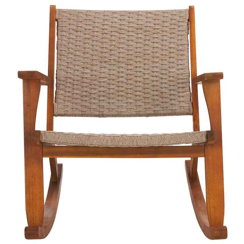 SAFAVIEH Outdoor Patio Furniture Daniel Rocking Chair - 26"W x 37"D x 32"H