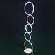 preview thumbnail 2 of 12, Night Light RGB LED Circular Floor Lamp Ring Standing Lamp - 8.3x43in 8.3x43in - white