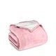 preview thumbnail 70 of 88, Bare Home Sherpa Fleece Blanket - Reversible Plush Bed Blanket Full/Queen - Light Pink
