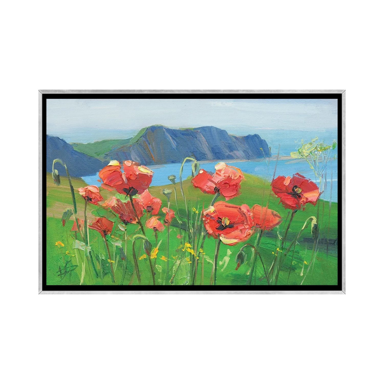 iCanvas "Field Poppies" by CountessArt Framed