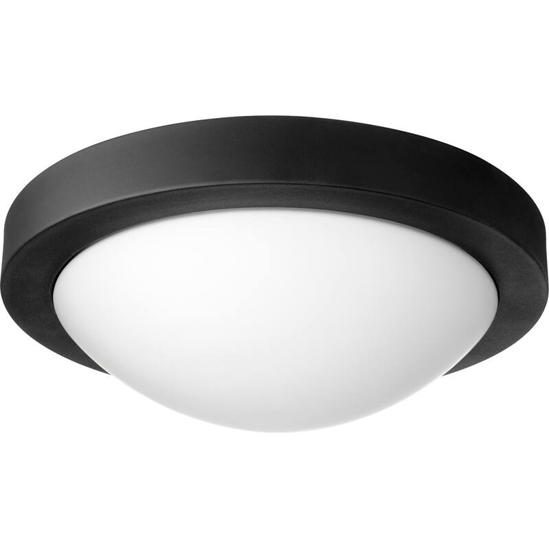 Quorum International 2 Light 13" Wide Flush Mount Bowl Ceiling Fixture - Noir
