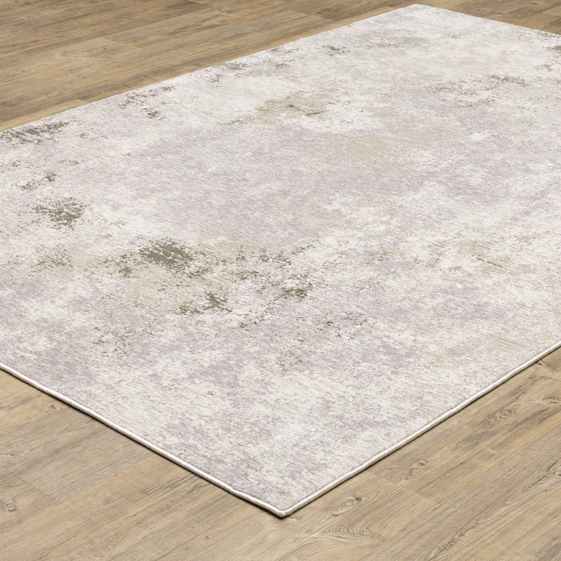 Style Haven Nelson Muted Abstract Ivory/ Beige Indoor Area Rug