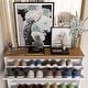 preview thumbnail 7 of 5, 47.2"H Shoe Cabinet With 3 Flip Doors,White