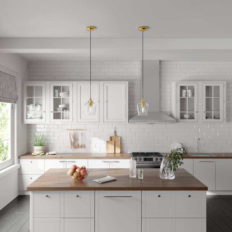 CO-Z 1 Light Pendant Light Fixtures with Adjustable Height 2 Packs