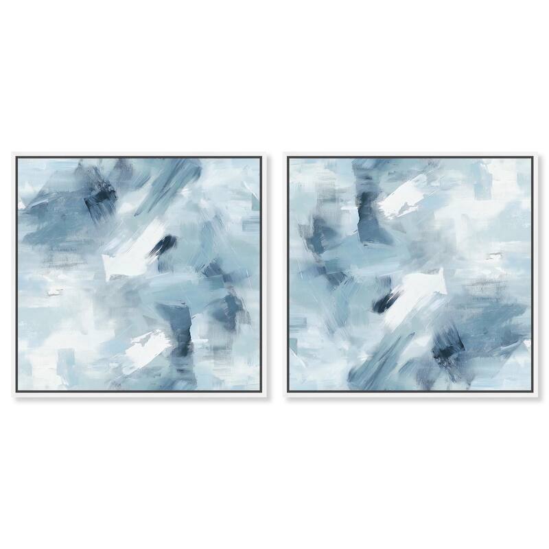 Lavender Haze Dinner Canvas by Art Remedy - 36" x 54" - Silver