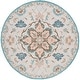 preview thumbnail 14 of 14, SAFAVIEH Handmade Blossom Regine French Country Wool Rug 6' Round - Beige/Blue - Round