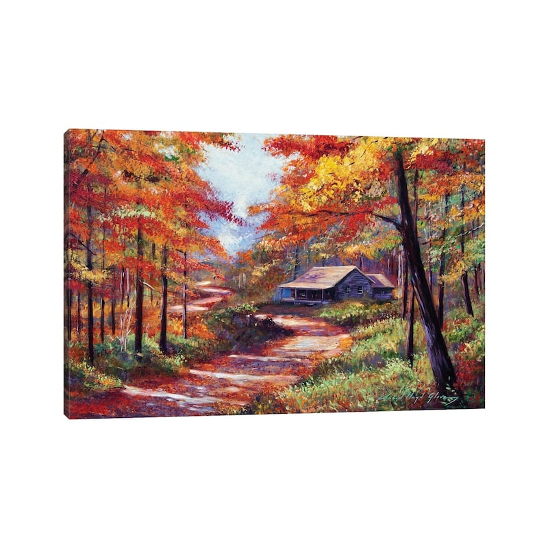 iCanvas "Cabin In The Woods" by David Lloyd Glover Canvas Print