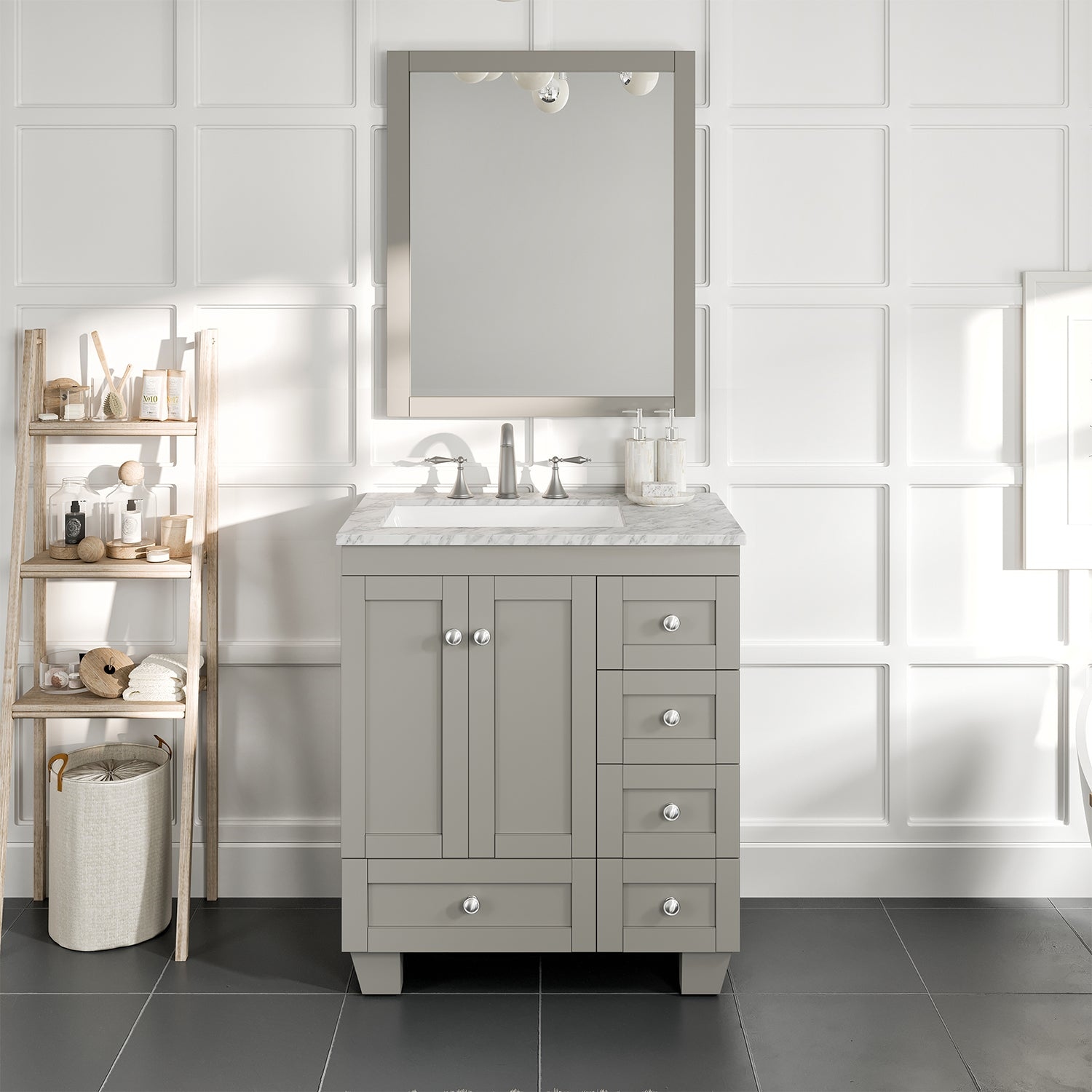 28 inch bathroom vanity without outlet top