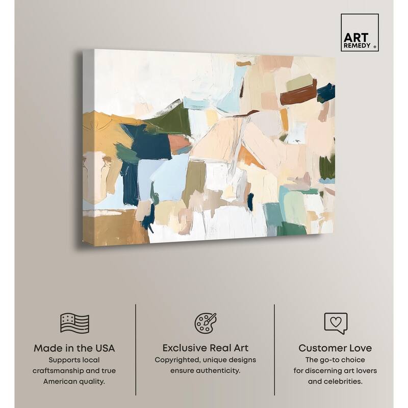 Pastel Mixture Canvas by Art Remedy, Gallery Wrapped