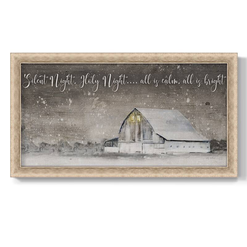 Silent Night Premium Framed Canvas- Ready to Hang