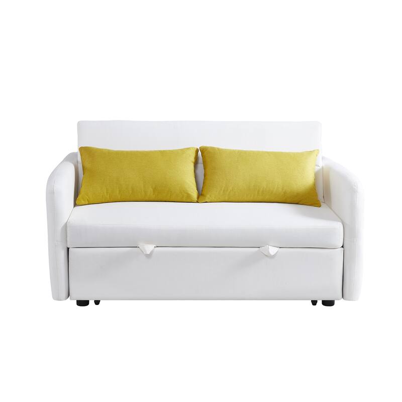 Loveseat Sofa Convertible Upholstered Pull out Sleeper Sofa Bed Bath