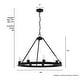 preview thumbnail 8 of 9, Hunter 30" Saddlewood 9-Light Chandelier - Dining Room, Entry - Farmhouse, Industrial, Wagon Wheel