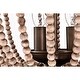 preview thumbnail 8 of 9, Ovid 16 Inch Bead Vintage Semi Flush Mount 3-Light