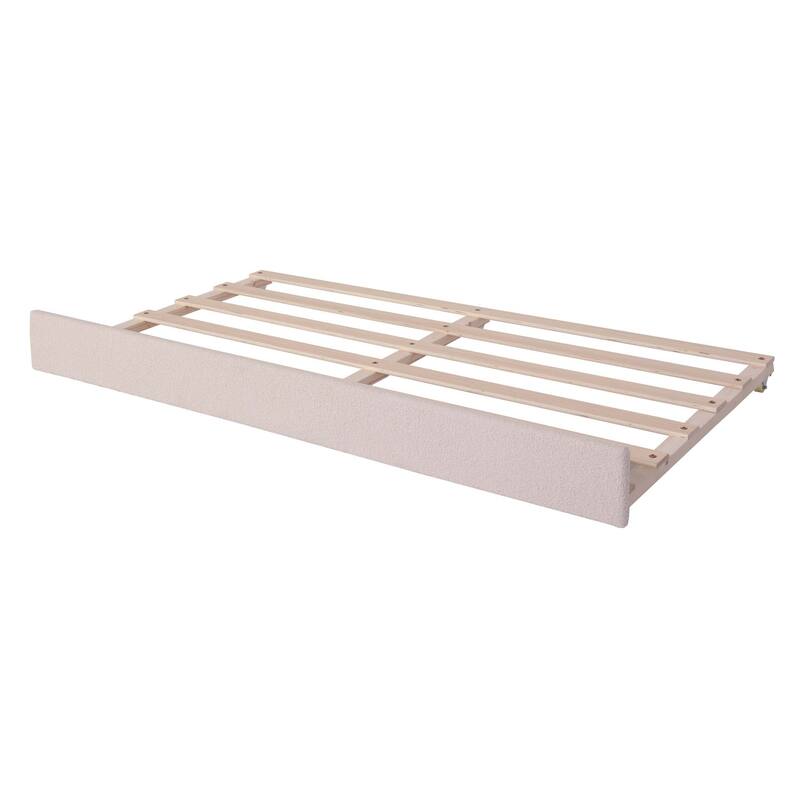 Teddy Fleece Daybed with Light and Trundle