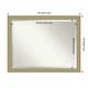 preview thumbnail 18 of 36, Beveled Bathroom Wall Mirror - Mosaic Gold Frame Outer Size: 44 x 34 in