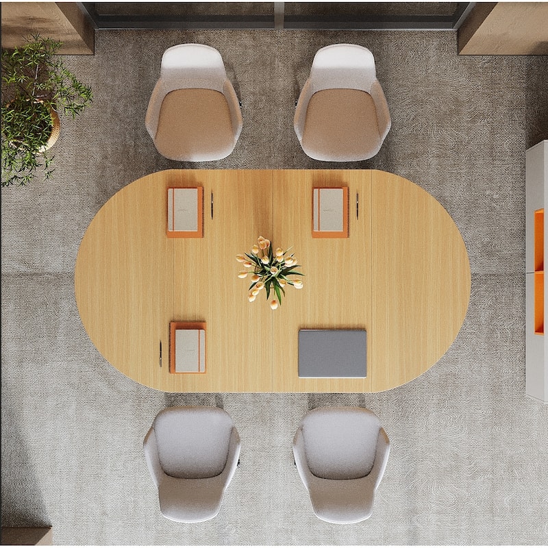 5 FT Conference Table for 4-6, 63-Inch Large Meeting Table for Office - 62.99" W x 35.43" D x 29.52" H