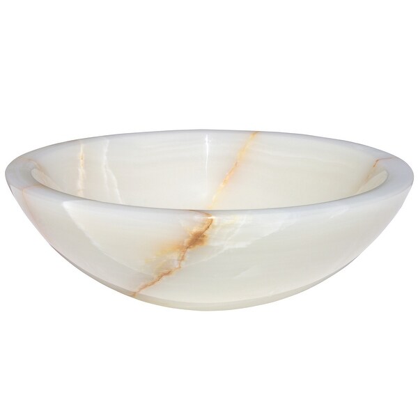 Eden Bath White Translucent Onyx Sink