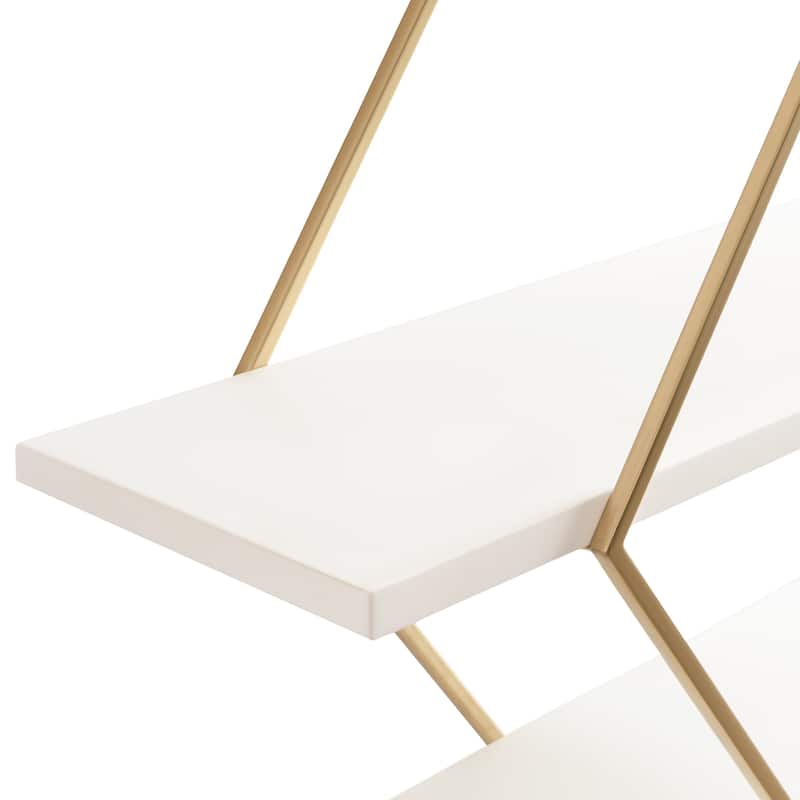 Kate and Laurel Daxton Modern Geometric Wall Shelf